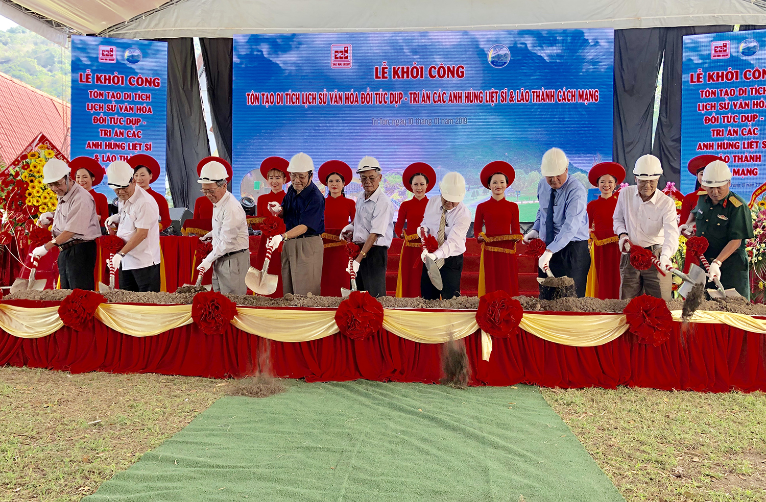 Lễ khởi công tôn tạo di tích lịch sử văn hóa đồi Tức Dụp